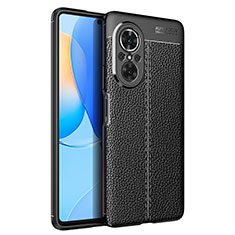 Soft Silicone Gel Leather Snap On Case Cover for Huawei Nova 9 SE Black