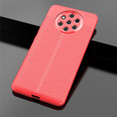 Soft Silicone Gel Leather Snap On Case Cover for Nokia 9 PureView Red
