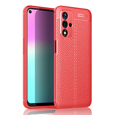 Soft Silicone Gel Leather Snap On Case Cover for Oppo A93s 5G Red