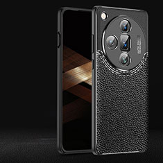 Soft Silicone Gel Leather Snap On Case Cover for Oppo Find X7 Ultra 5G Black