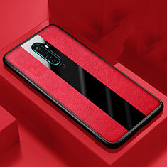Soft Silicone Gel Leather Snap On Case Cover for Oppo Reno2 Z Red