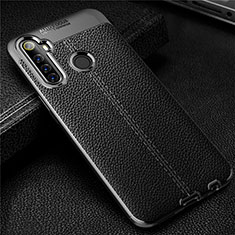 Soft Silicone Gel Leather Snap On Case Cover for Realme 6i Black