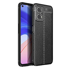Soft Silicone Gel Leather Snap On Case Cover for Realme 9 5G Black