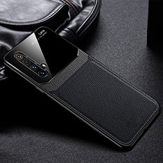 Soft Silicone Gel Leather Snap On Case Cover for Realme X50 5G Black