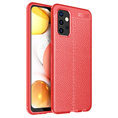 Soft Silicone Gel Leather Snap On Case Cover for Samsung Galaxy A32 4G Red