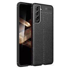 Soft Silicone Gel Leather Snap On Case Cover for Samsung Galaxy S25 5G Black