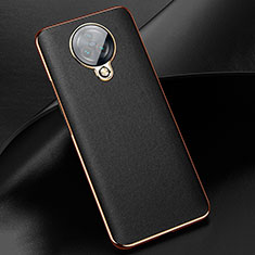 Soft Silicone Gel Leather Snap On Case Cover for Vivo Nex 3S Black