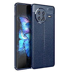 Soft Silicone Gel Leather Snap On Case Cover for Vivo X Note Blue