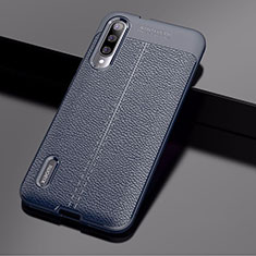 Soft Silicone Gel Leather Snap On Case Cover for Xiaomi CC9e Blue