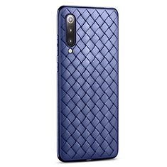 Soft Silicone Gel Leather Snap On Case Cover for Xiaomi Mi 9 Blue