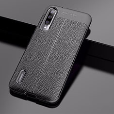 Soft Silicone Gel Leather Snap On Case Cover for Xiaomi Mi A3 Black