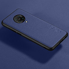 Soft Silicone Gel Leather Snap On Case Cover for Xiaomi Redmi K30 Pro Zoom Blue