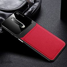 Soft Silicone Gel Leather Snap On Case Cover for Xiaomi Redmi K30i 5G Red