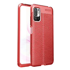 Soft Silicone Gel Leather Snap On Case Cover for Xiaomi Redmi Note 11 SE 5G Red