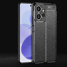 Soft Silicone Gel Leather Snap On Case Cover for Xiaomi Redmi Note 12 4G Black