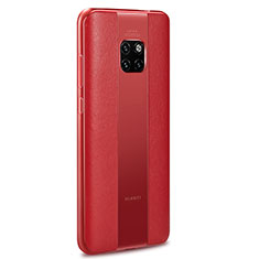 Soft Silicone Gel Leather Snap On Case Cover G01 for Huawei Mate 20 Pro Red