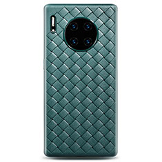 Soft Silicone Gel Leather Snap On Case Cover H01 for Huawei Mate 30 Pro Green