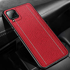 Soft Silicone Gel Leather Snap On Case Cover H01 for Huawei Nova 6 SE Red