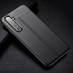 Soft Silicone Gel Leather Snap On Case Cover H01 for Realme X50 Pro 5G Black