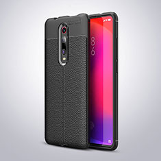 Soft Silicone Gel Leather Snap On Case Cover H01 for Xiaomi Mi 9T Black