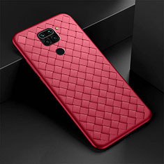 Soft Silicone Gel Leather Snap On Case Cover H01 for Xiaomi Redmi 10X 4G Red