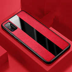 Soft Silicone Gel Leather Snap On Case Cover H02 for Huawei Honor View 30 Pro 5G Red