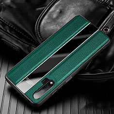 Soft Silicone Gel Leather Snap On Case Cover H02 for Huawei Nova 6 5G Green