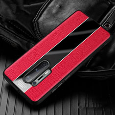 Soft Silicone Gel Leather Snap On Case Cover H02 for OnePlus 8 Pro Red