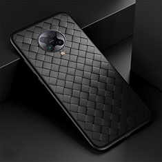Soft Silicone Gel Leather Snap On Case Cover H02 for Xiaomi Redmi K30 Pro 5G Black