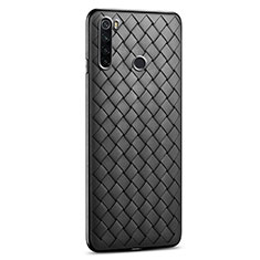 Soft Silicone Gel Leather Snap On Case Cover H02 for Xiaomi Redmi Note 8 Black