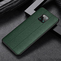 Soft Silicone Gel Leather Snap On Case Cover H03 for Huawei Mate 20 Pro Green