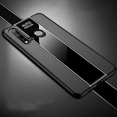 Soft Silicone Gel Leather Snap On Case Cover H03 for Huawei P20 Lite (2019) Black