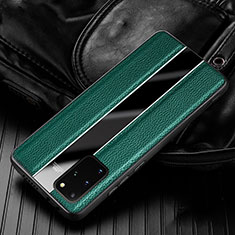 Soft Silicone Gel Leather Snap On Case Cover H03 for Samsung Galaxy S20 Plus 5G Green