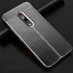 Soft Silicone Gel Leather Snap On Case Cover H03 for Xiaomi Mi 9T Pro Gray