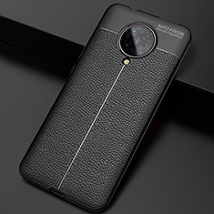 Soft Silicone Gel Leather Snap On Case Cover H03 for Xiaomi Poco F2 Pro Black