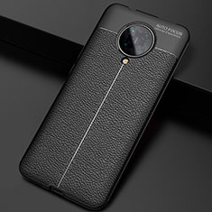 Soft Silicone Gel Leather Snap On Case Cover H03 for Xiaomi Redmi K30 Pro 5G Black