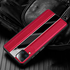 Soft Silicone Gel Leather Snap On Case Cover H04 for Huawei P40 Lite Red