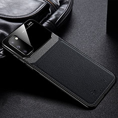 Soft Silicone Gel Leather Snap On Case Cover H04 for Samsung Galaxy S20 Black