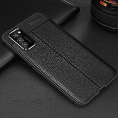 Soft Silicone Gel Leather Snap On Case Cover H05 for Huawei Honor V30 5G Black