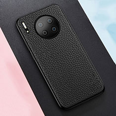Soft Silicone Gel Leather Snap On Case Cover H05 for Huawei Mate 30 Black