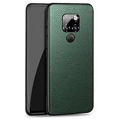 Soft Silicone Gel Leather Snap On Case Cover H06 for Huawei Mate 20 Green