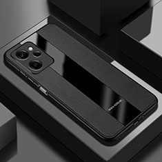 Soft Silicone Gel Leather Snap On Case Cover PB1 for Xiaomi Poco X5 Pro 5G Black