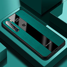 Soft Silicone Gel Leather Snap On Case Cover PB1 for Xiaomi Redmi Note 8 (2021) Green