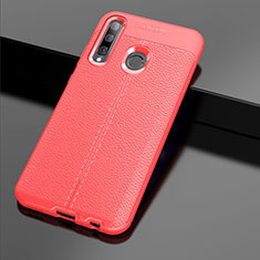 Soft Silicone Gel Leather Snap On Case Cover S01 for Huawei Honor 20 Lite Red