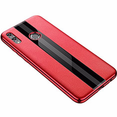 Soft Silicone Gel Leather Snap On Case Cover S01 for Huawei Honor V10 Lite Red