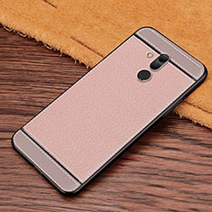 Soft Silicone Gel Leather Snap On Case Cover S01 for Huawei Mate 20 Lite Pink