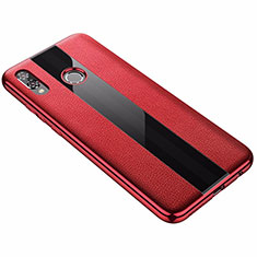 Soft Silicone Gel Leather Snap On Case Cover S01 for Huawei Nova 3i Red
