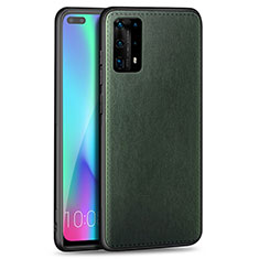 Soft Silicone Gel Leather Snap On Case Cover S01 for Huawei P40 Pro+ Plus Green