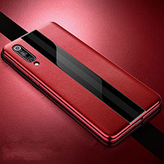 Soft Silicone Gel Leather Snap On Case Cover S01 for Xiaomi Mi 9 Lite Red