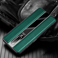 Soft Silicone Gel Leather Snap On Case Cover S01 for Xiaomi Poco X2 Green